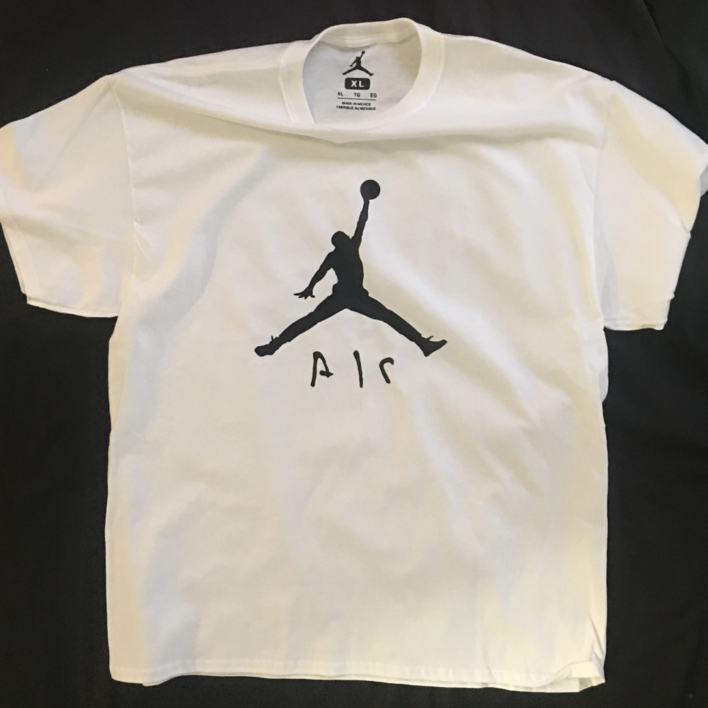 White Jumpman x Cactus Jack tee